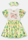 Pijama Infantil Dino Rainbows para Menina Up Baby