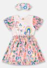 Pijama Infantil Dino Rainbows para Menina Up Baby