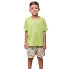 Pijama Infantil Diones Menino Com Camiseta Lisa e Shorts