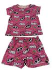 Pijama Infantil Feminino Criança Unicórnio Gatinho