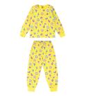 Pijama Infantil Feminino Em Meia Malha Rovi Kids Amarelo