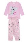 Pijama Infantil Feminino Inverno Coala - Hey Kids Rosa Claro