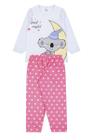 Pijama Infantil Feminino Inverno Good Night - Hey Kids Branco