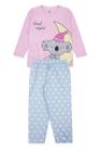 Pijama Infantil Feminino Inverno Good Night - Hey Kids Rosa Claro