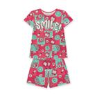 Pijama Infantil Feminino Kyly Meia Malha Brilha no Escuro