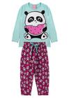 Pijama Infantil Feminino Meia Estação Panda
