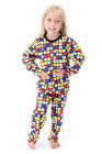 Pijama Infantil Longo Divertido Cubo Mágico