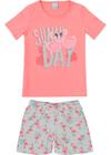 Pijama Infantil Mãe e Filha Sunny Day Rosa - Malwee