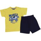 Pijama infantil masc verão Vrasalon amarelo/marinho