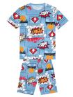 Pijama infantil masculino azul hero