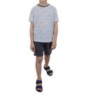 Pijama Infantil Masculino Danka Curto Cinza - 011093