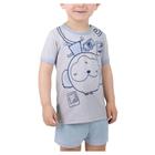 Pijama Infantil Masculino Dedeka Melange Curto Azul Luar 251