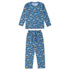 Pijama Infantil Masculino Longo Azul Tigre - Malwee