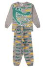 Pijama Infantil Meia Estação Menino - Jacaré - Cinza