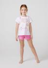 Pijama Infantil Menina Curto Hering Kids Com Estampa