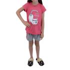 Pijama Infantil Menina Danka Curto Yoga Day Rosa - 0110