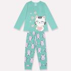 Pijama Infantil Menina Estampado com Gatinhos Kyly