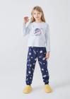 Pijama Infantil Menina Longo Hering Kids Estampado que Brilha no Escuro