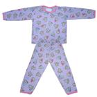 Pijama Infantil Menina Manga Longa Bebe 06 Meses a 4 Anos