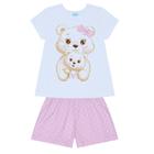 Pijama Infantil Menina Meia Malha Kyly 1000444