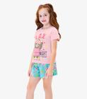 Pijama Infantil Menina Rovi Kids Rosa