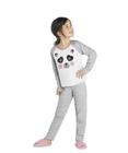 Pijama infantil menina urso panda super fofo