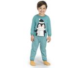 Pijama Infantil Menino Com Estampa de Pinguim Inverno - Kiko