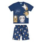 Pijama Infantil Menino Curto Meia Malha Kyly 1000650