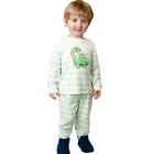 Pijama Infantil Menino Dino Dinossauro Longo Inverno Viscose