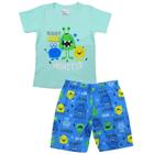 Pijama Infantil Menino Monstrinhos Conjunto Estampado Verão