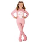 Pijama Infantil Thermo Dry Rosa Corujinha Rosa Dedeka