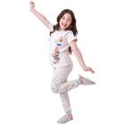 Pijama infantil Unissex para Meninos ou Meninas, conjunto de roupas, manga comprida, 100% algodão, 2 peças, tamanho 1 a 10 anos