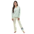 Pijama Inverno Feminino Longo Urso Panda Emporio do Algodao