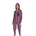 Pijama Inverno Xadrez Botão Feminino