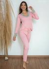 Pijama Joana Suede - Rosa Chiclete (P)