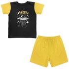 Pijama Juvenil Look Jeans Space Curto - AMARELO - 6