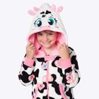 Pijama Kigurumi com Capuz Vaca Patches Infantil Menina Puket 030402753