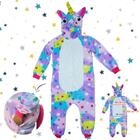 Pijama Kigurumi Infantil Unicórnio com Bolso Tamanho G