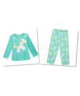 Pijama Kyly feminino 100% algodão com camiseta manga longa, calça, brilha no escuro