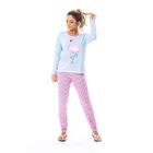 Pijama Longo Feminino Malha Adulto Manga Comprida LN012