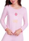 Pijama Longo Feminino Peach Algodão Lupo Ref 24417