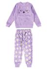 Pijama Longo Infantil Menina Rosa Malwee Kids 103817