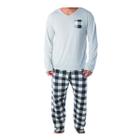 Pijama Longo Xadrez Demillus Masculino 285057