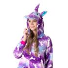 Pijama Macacão Adulto Unicórnio Feminino Kigurumi Capuz Fantasia