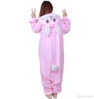 Pijama Macacão Kigurumi Adulto Coelho Oficial Rosa- Fantasy