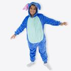 Pijama macacao kigurumi infantil de 3 a 4 anos stitch