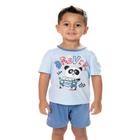 Pijama Manga Curta Estampa Panda e Short - Izitex