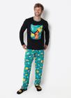 Pijama Manga Longa Algodão Masculino Space Food - Puket