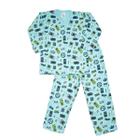 Pijama manga longa conjunto infantil tam 4 a 8 anos frio