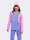 Pijama Manga Longa Infantil Borboletas